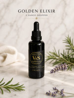 Load image into Gallery viewer, Vinnetta x Sadie Golden Elixir 2 oz dropper bottle — lightweight nourishing facial oil for radiant glowing skin

